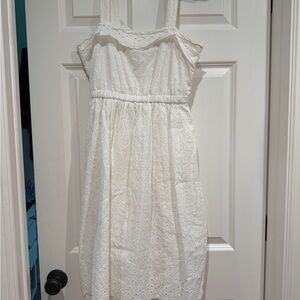 Madewell White Eyelet detail Sundress